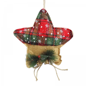 CD1348 - Estrella de arpillera 19 cm