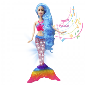 MI0910-1 - Muñeca Sirena con Luz y Sonido