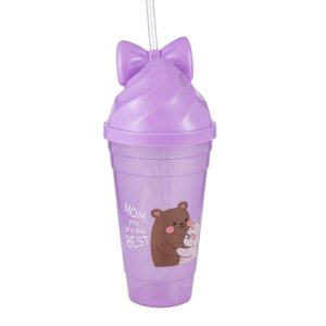 KN0334 - Vaso con sorbito de plástico