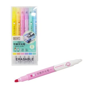 MA0211 - 6 resaltadores pastel borrables