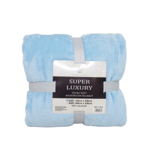 MA1083 -Frazada plush interior de corderito lisa - 1 plaza - varios colores