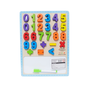 589493 - Juego encastre de madera - números y pizarra