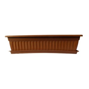 KN0667 - Maceta jardinera con bandeja - 50 x 15 x 15 cm
