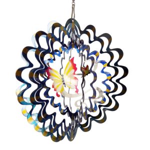 MA2016 - Colgante 20 cm de metal - Mariposas