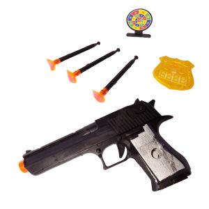 JG0362 - OFERTA - Pistola con dardos, placa y tiro al blanco - 17 cm