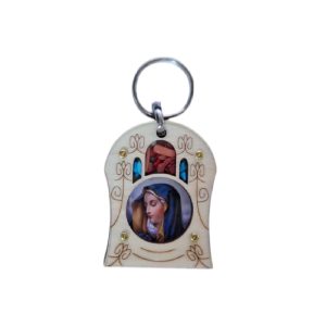 LE0153 - Llavero en madera imágenes religiosas