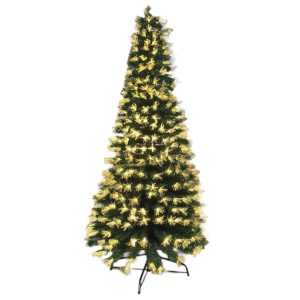 MI0298-2 - Árbol de Navidad verde con luz cálida LED - 150 cm 160 ramas