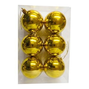 LE0203 - 6 Esferas brillosas 6 cm