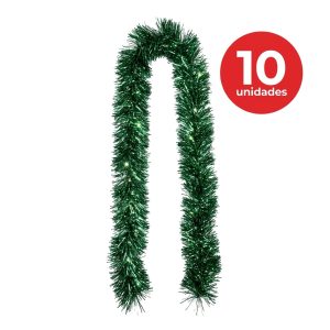 LE0283 - 10 Boas guirnaldas verdes 1.90 m