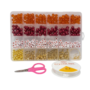 LE0507 - Cuentas para armar pulseras caja rectangular