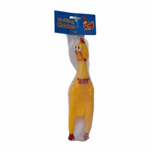 LE0333 - Juguete pollo de PVC para perro - con sonido