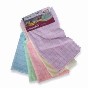 KN0538 - 5 Paños de cocina microfibra - varios colores