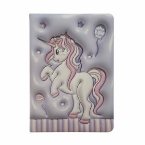 LE0390 - Libreta de unicornio con relieve