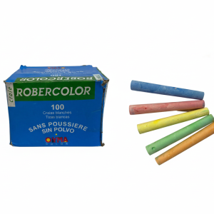 MA1698- 100 Tizas de colores blancas