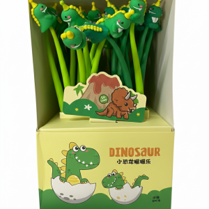 LE0415- 48 Lapiceras flexible Dinosaurio OFERTA