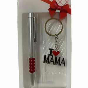 LE0643- Set lapicera y llavero Mamá