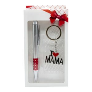 LE0643- Set lapicera y llavero Mamá