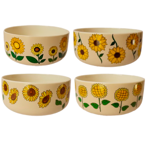 LE1389 - Tazón de cerámica girasol
