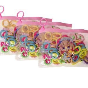 KA0256 -  Gomas elásticas para pelo - 3 paq x 60 c/u