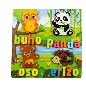 KA0227 - Juego madera encastre figuras y letras