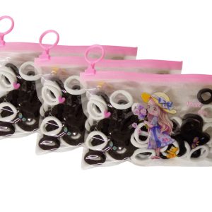 KA0249 - Gomas elásticas para pelo - 3 paq x 60 c/u