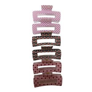 KA0273 - Pinzas plásticas para el pelo x6