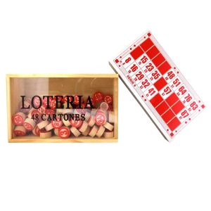 448479 - Juego lotería en caja de madera