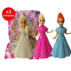 300003 - Muñeca princesa 9 cm - OFERTA x3 unidades - $49.6 c/u