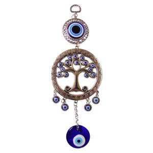 KA0053 - Colgante ojo turco árbol redondo