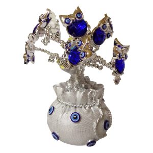 KA0096 - Árbol ojo turco metal búhos
