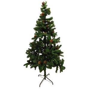 KA0820 - Árbol de navidad douglas con piñas 180 cm 500 ramas