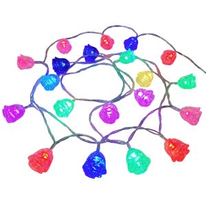 KA0841 - Guirnalda de 20 luces rosas multicolor 3,3 m