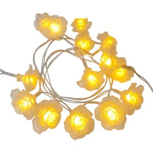 KA0838 - Guirnalda flores luces cálidas 3.3 m