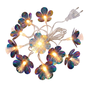 KA0846 - Guirnalda de 10 luces cálidas con flores